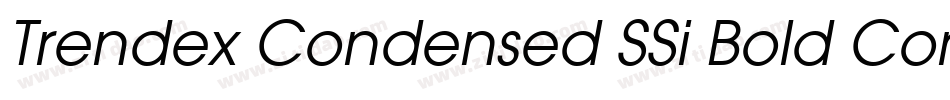 Trendex Condensed SSi Bold Condensed字体转换
